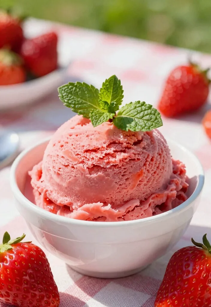 19 Strawberry Baking Recipes Bursting with Fresh Flavor - 18. Strawberry Sorbet 1