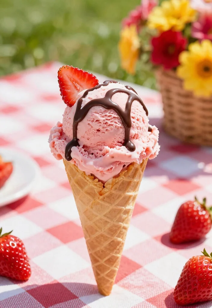 19 Strawberry Baking Recipes Bursting with Fresh Flavor - 19. Strawberry Ice Cream 1