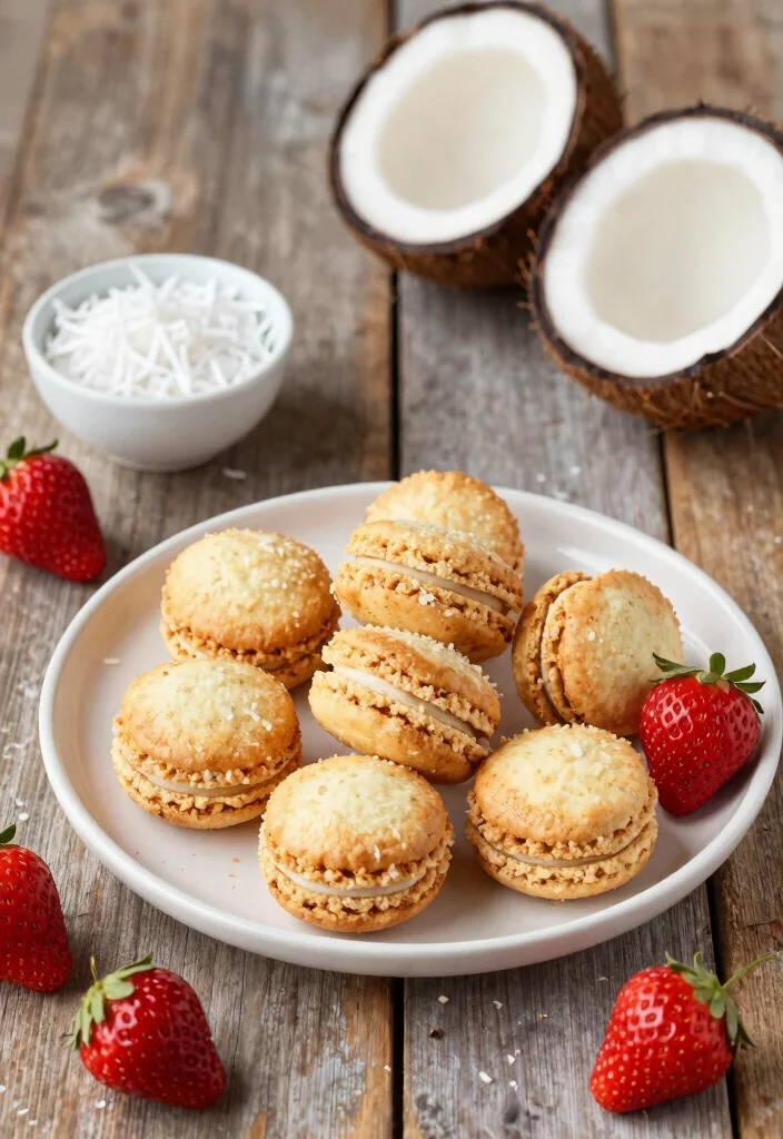 19 Strawberry Baking Recipes Bursting with Fresh Flavor - 5. Strawberry Coconut Macaroons 1