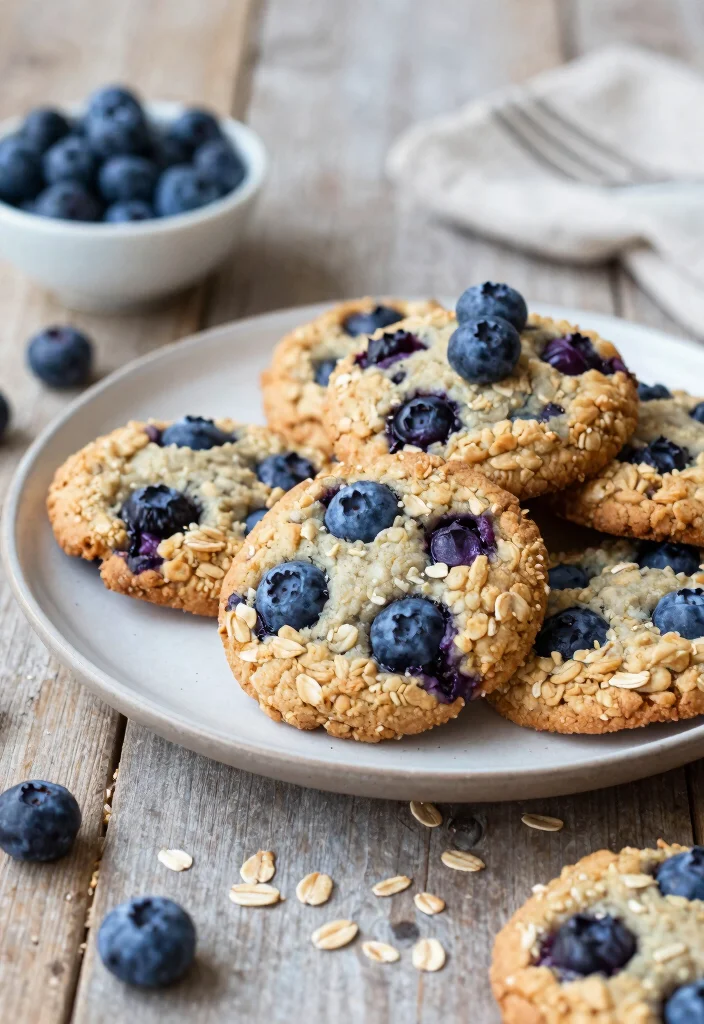 19 Sugar-Free Baking Recipes for Healthier Desserts - 15. Blueberry Oatmeal Cookies 1