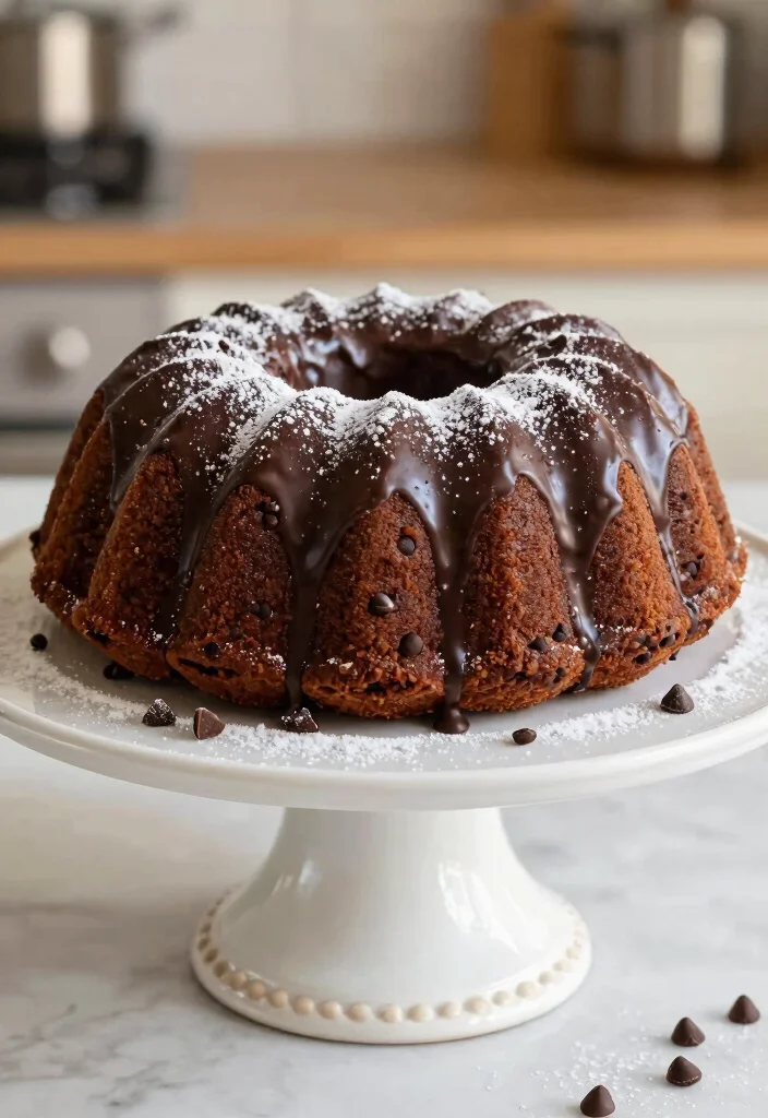 20 Easy Recipes With Box Cake Mixes for Quick Desserts - 10. Chocolate Chip Bundt Cake 1