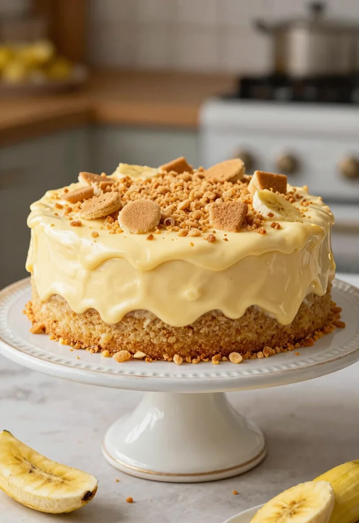 20 Easy Recipes With Box Cake Mixes for Quick Desserts - 12. Banana Pudding Cake 1