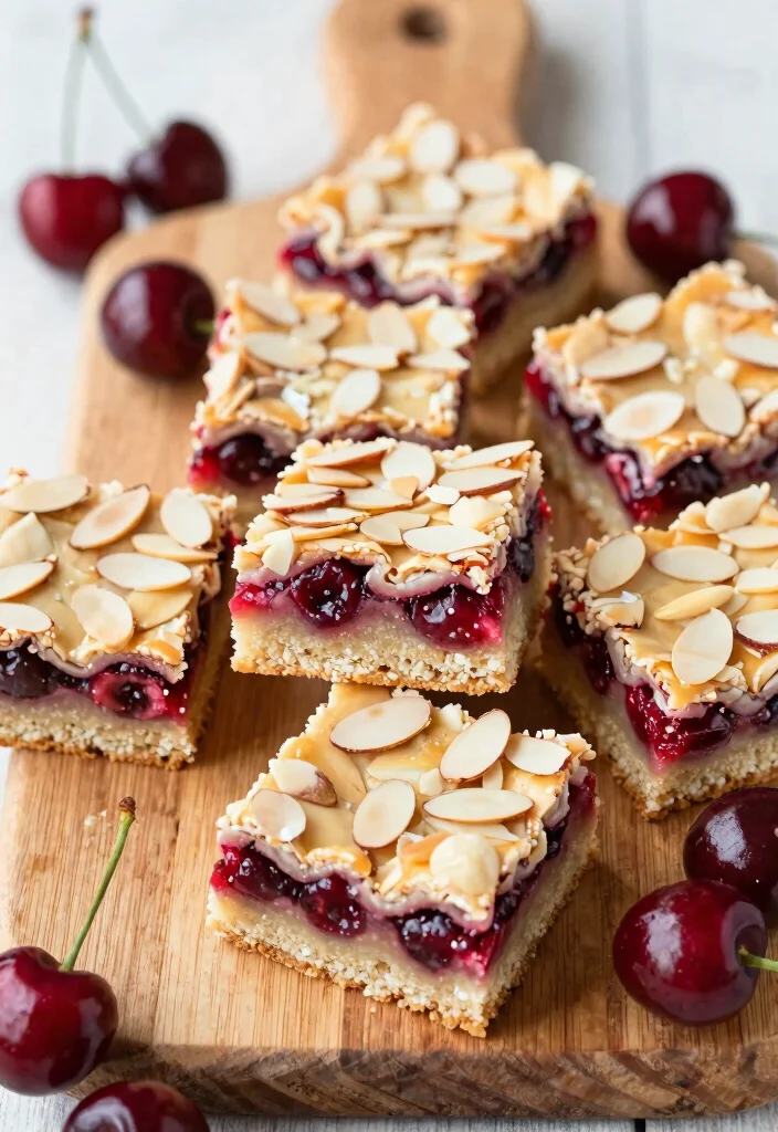 20 Easy Recipes With Box Cake Mixes for Quick Desserts - 18. Cherry Almond Cake Mix Bars 1