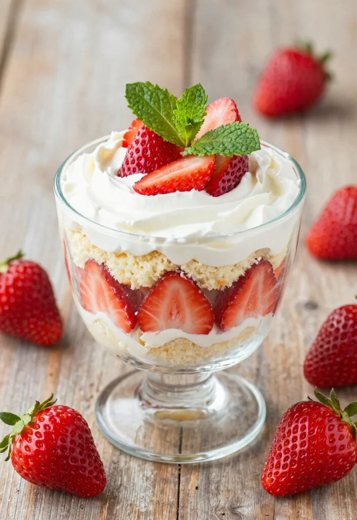 20 Easy Recipes With Box Cake Mixes for Quick Desserts - 3. Strawberry Shortcake Trifle 1