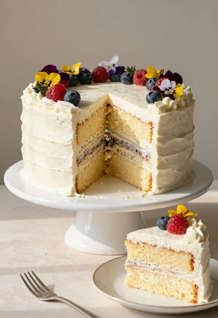 20 Easy Vegan Cake Recipes Moist and Dairy Free - 2. Classic Vanilla Bean Cake 1