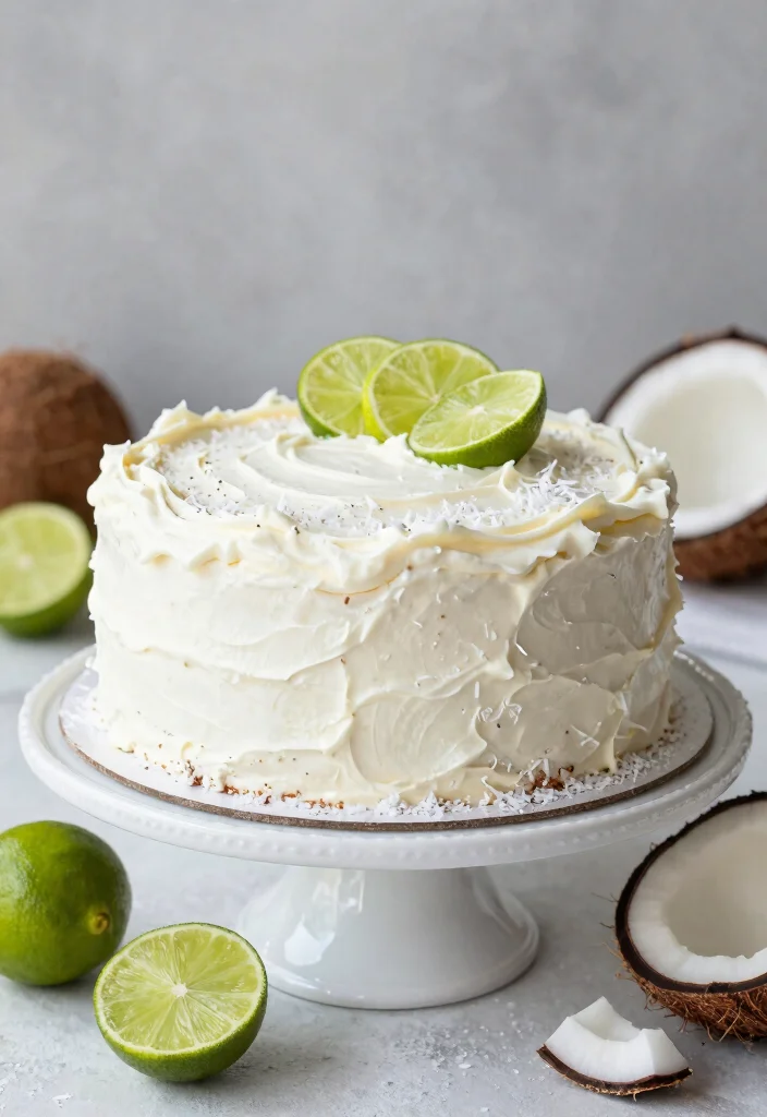 20 Easy Vegan Cake Recipes Moist and Dairy Free - 8. Coconut Lime Cake 1