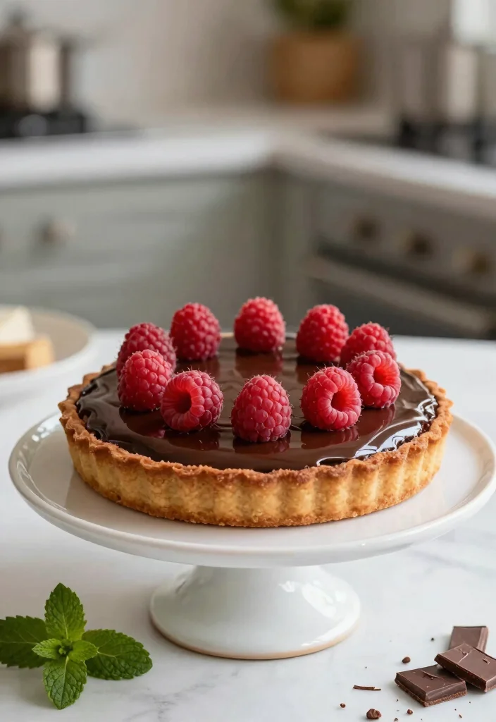 20 Gluten-Free Dessert Baking Recipes Made from Scratch - 9. Raspberry Chocolate Tart 1