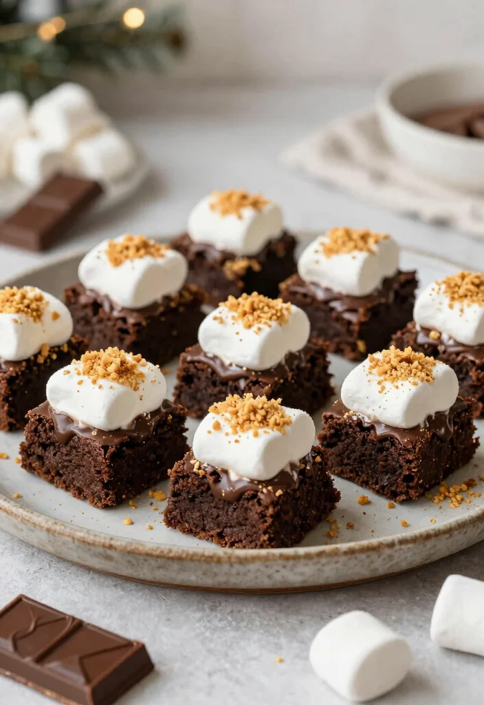 20 Holiday Baking Recipes for Festive Celebrations (Gluten-Free Edition) - 17. S'mores Brownie Bites 1