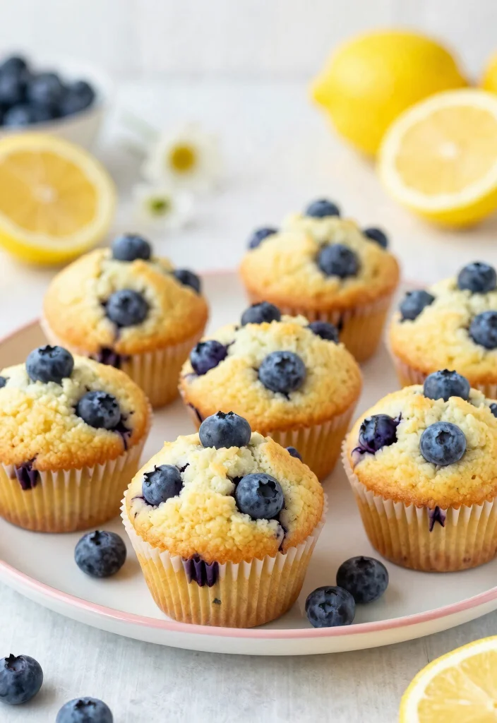 20 Holiday Baking Recipes for Festive Celebrations (Gluten-Free Edition) - 19. Lemon Blueberry Muffins 1