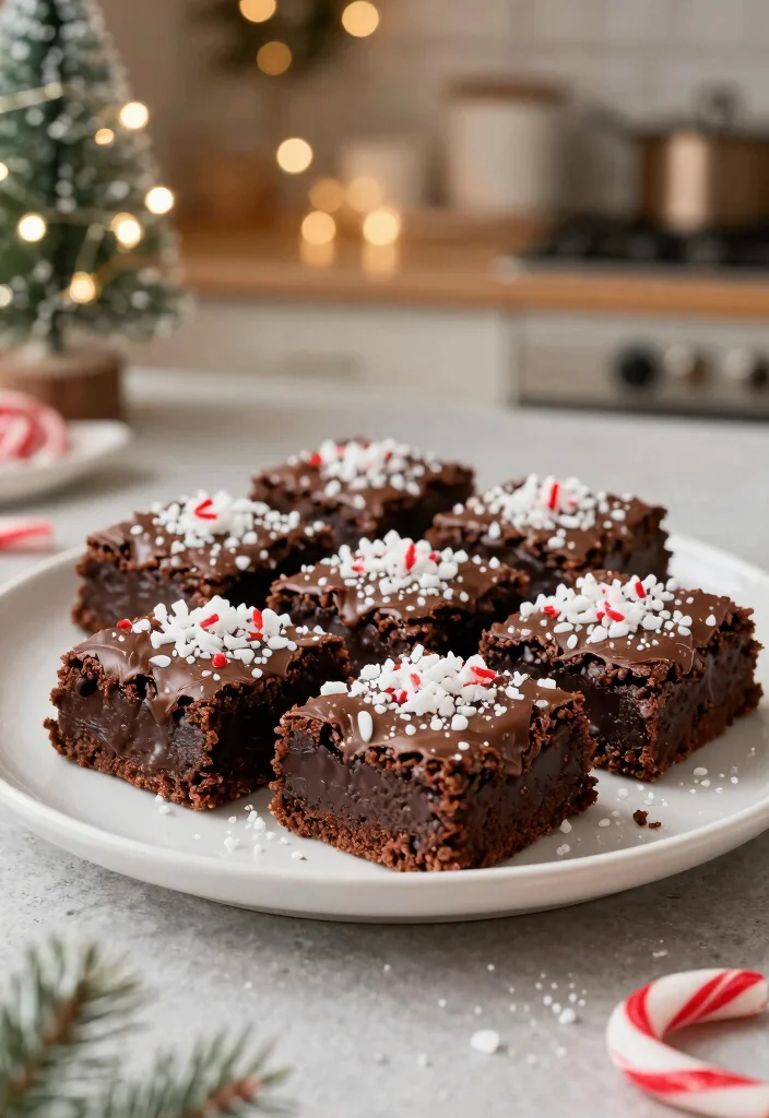 20 Holiday Baking Recipes for Festive Celebrations (Gluten-Free Edition) - 6. Chocolate Peppermint Brownies 1