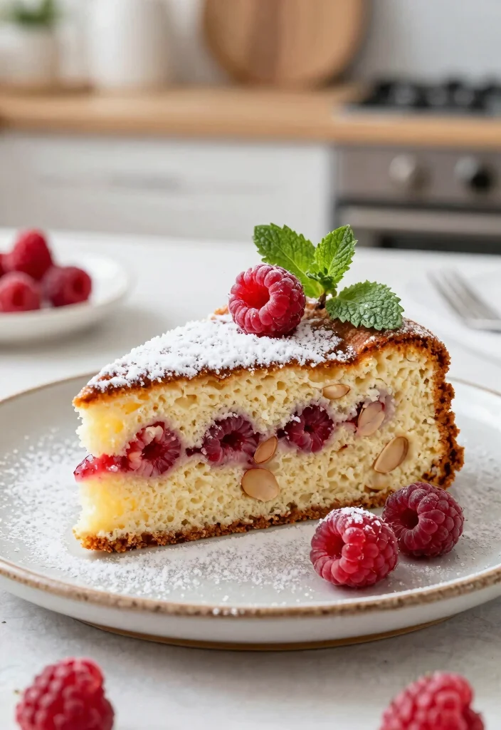20 Homemade Baking Recipes Made Completely from Scratch - 19. Gluten-Free Raspberry Almond Cake 1