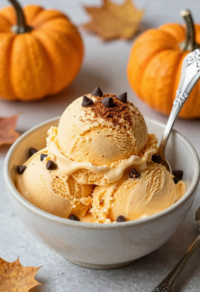 20 Pumpkin Baking Recipes for Cozy Fall Desserts - 18. Pumpkin Spice Ice Cream 1