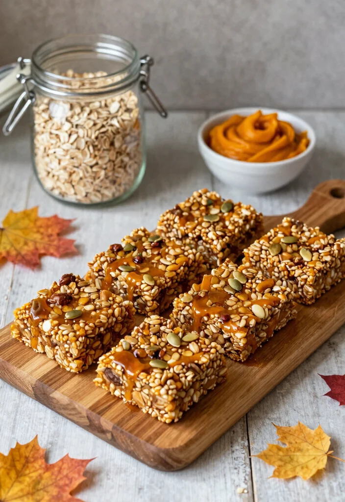 20 Pumpkin Baking Recipes for Cozy Fall Desserts - 6. Pumpkin Spice Granola Bars 1