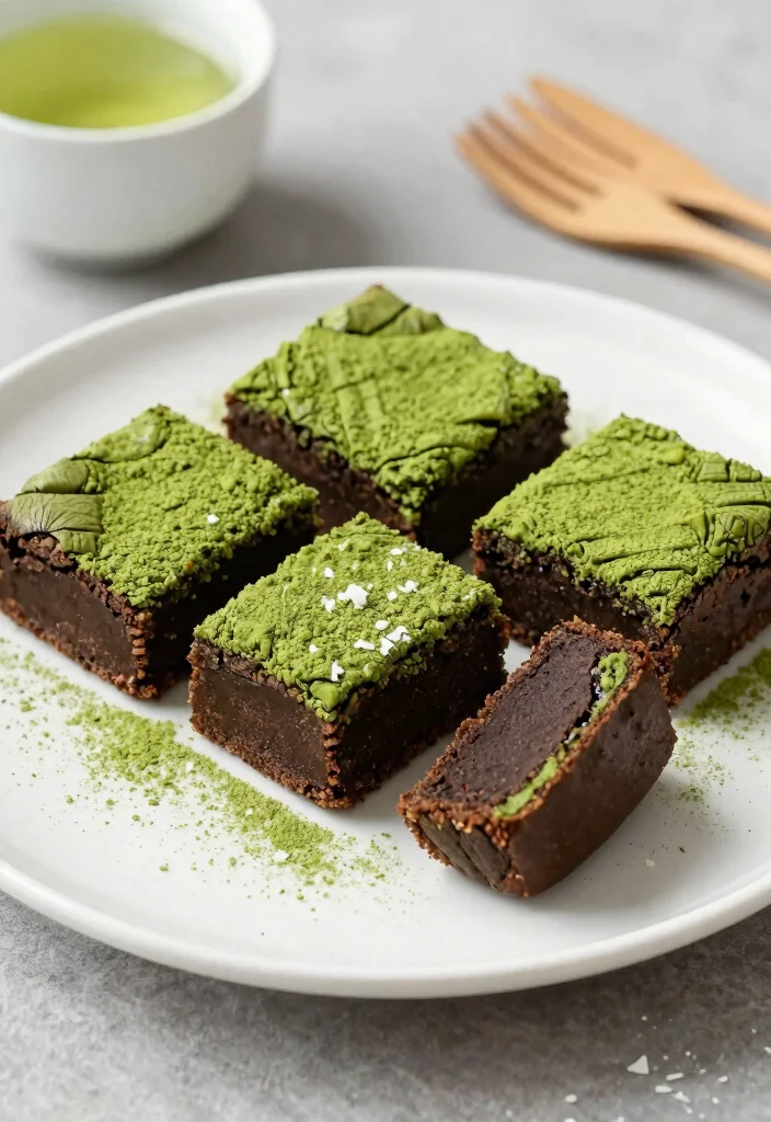 20 Vegan Baking Recipes Everyone Will Love - 13. Vegan Matcha Brownies 1