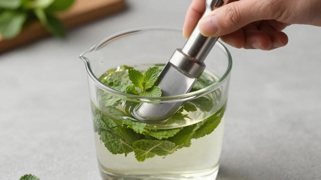 10 Easy Sparkling Water Recipes for a Healthy Fizzy Drink - Step 3: Muddle the Mint 1