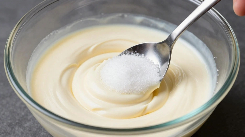 Best Broccoli Salad Recipe with Bacon, Raisins & Creamy Dressing - Step 5: Prepare the Dressing 1