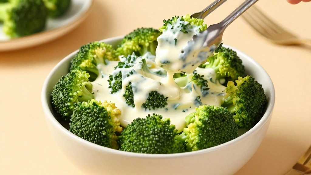 Best Broccoli Salad Recipe with Bacon, Raisins & Creamy Dressing - Step 7: Add Dressing to Salad 1