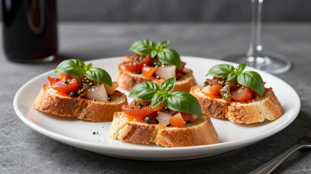 Classic Bruschetta Recipe with Fresh Tomatoes and Basil - Step 8: Serve Immediately 1