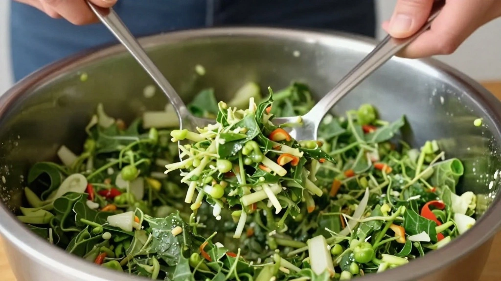 Classic Creamy Coleslaw Recipe: Perfect for BBQ and Cookouts - Step 5: Combine Vegetables and Dressing 1