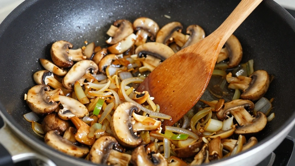 Classic Green Bean Casserole Recipe from Scratch - Step 2: Sauté the Vegetables 1