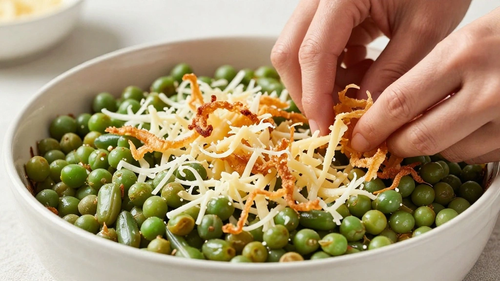 Classic Green Bean Casserole Recipe from Scratch - Step 5: Add the Topping 1