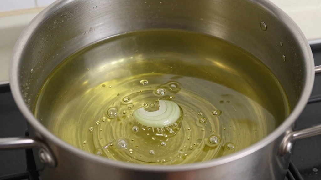 Creamy Tomato Basil Soup Recipe from Scratch - Step 2: Heat Olive Oil 1