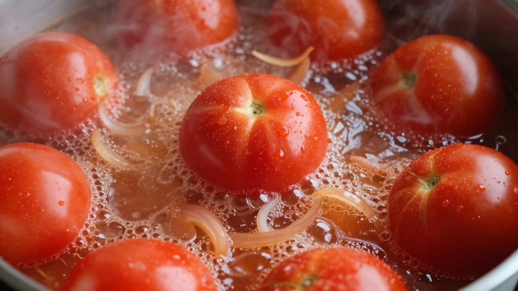 Creamy Tomato Basil Soup Recipe from Scratch - Step 5: Simmer the Soup 1