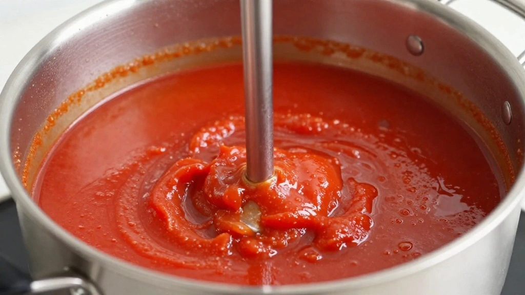 Creamy Tomato Basil Soup Recipe from Scratch - Step 6: Blend the Soup 1