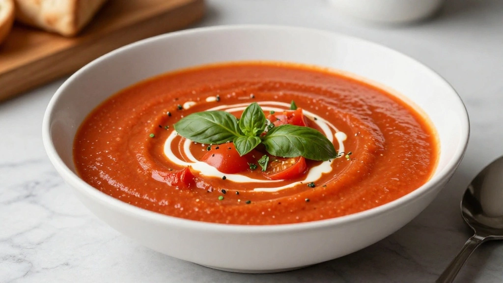 Creamy Tomato Basil Soup Recipe from Scratch