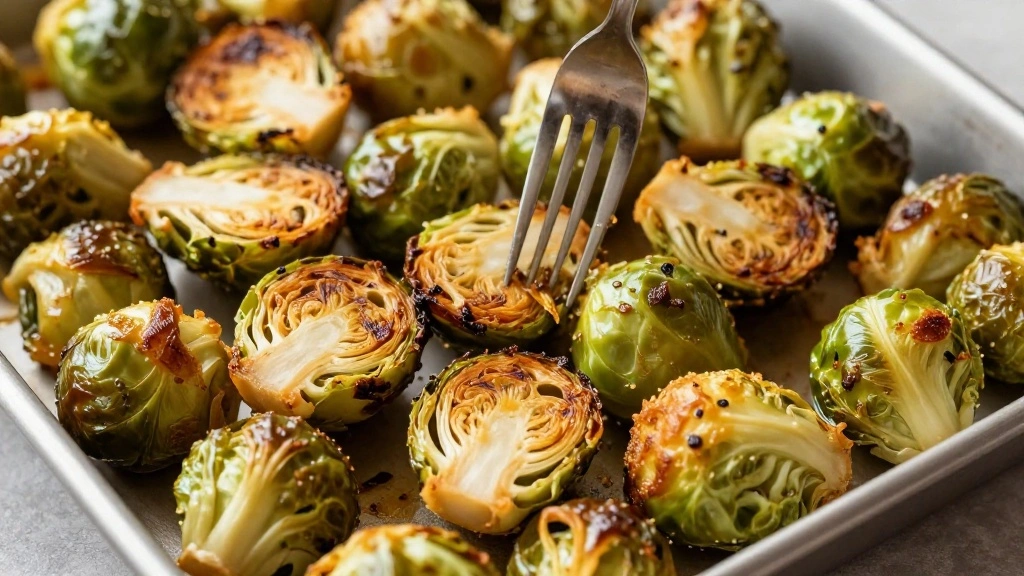 Crispy Roasted Brussels Sprouts Recipe with Garlic and Parmesan - Step 6: Check for Doneness 1