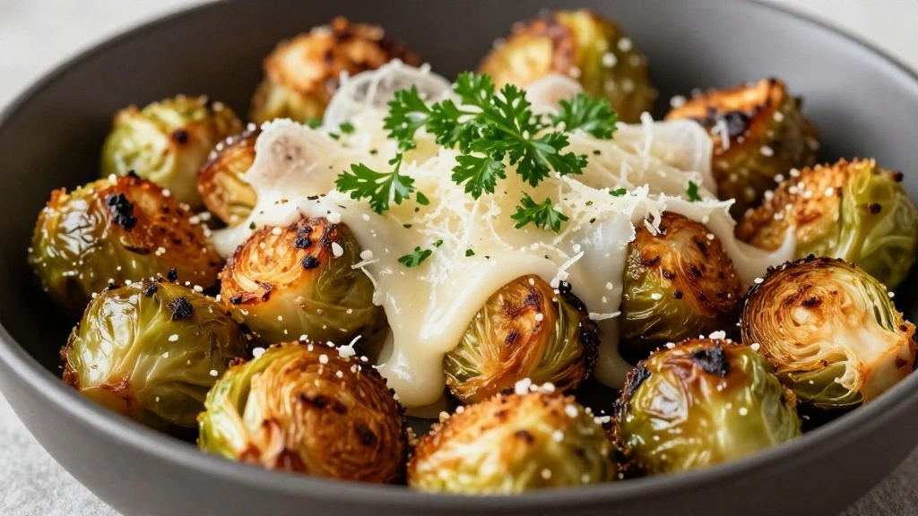Crispy Roasted Brussels Sprouts Recipe with Garlic and Parmesan - Step 8: Serve and Enjoy 1