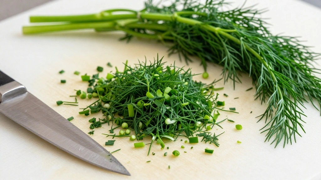 Easy Cucumber Salad Recipe: Light, Crisp & Ready in 10 Minutes - Step 4: Chop Fresh Dill 1