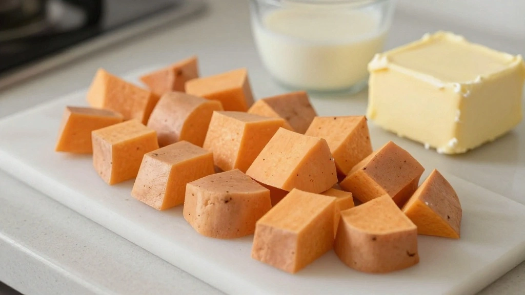 Fluffy Mashed Sweet Potatoes Recipe with Butter and Cinnamon - Step 1: Prepare Ingredients 1