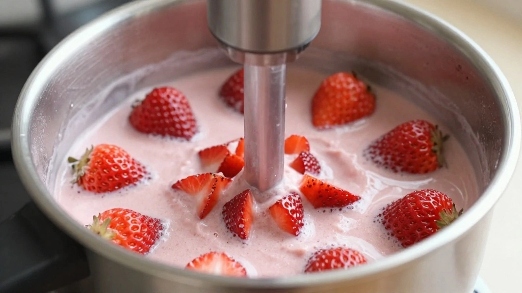 Fresh Strawberry Lemonade Recipe: Sweet, Tangy & Summer-Perfect - Step 2: Blend Strawberries 1