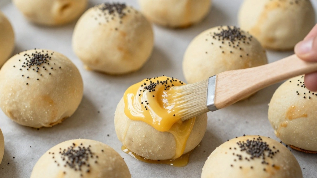 Pigs in a Blanket Recipe: The Ultimate Party Appetizer - Step 6: Apply Egg Wash and Season 1