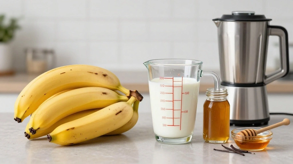 Simple Banana Smoothie Recipe: Thick, Creamy & Naturally Sweet - Step 1: Prepare Ingredients 1