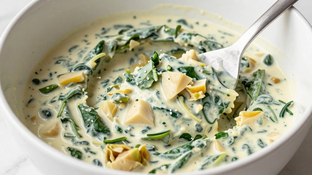 Spinach Artichoke Dip: The Easiest Cheesy Party Dip You'll Ever Make - Step 4: Incorporate Vegetables 1