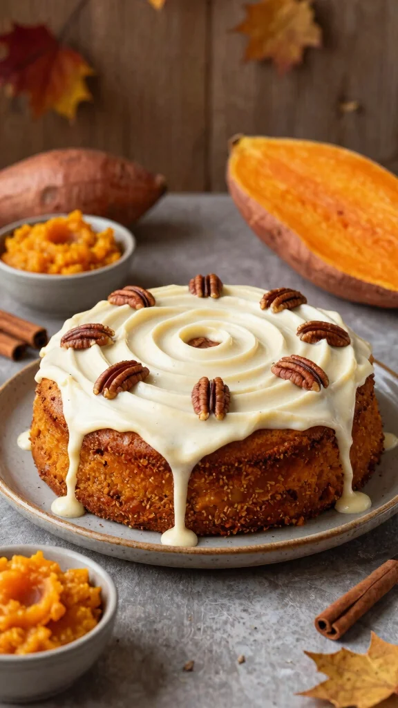 10 Autumn Cake Recipes Warm, Spiced and Cozy - 6. Sweet Potato Cake 1