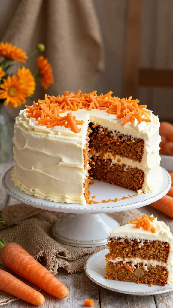 10 Autumn Cake Recipes Warm, Spiced and Cozy - 9. Carrot Cake with Cream Cheese Frosting 1