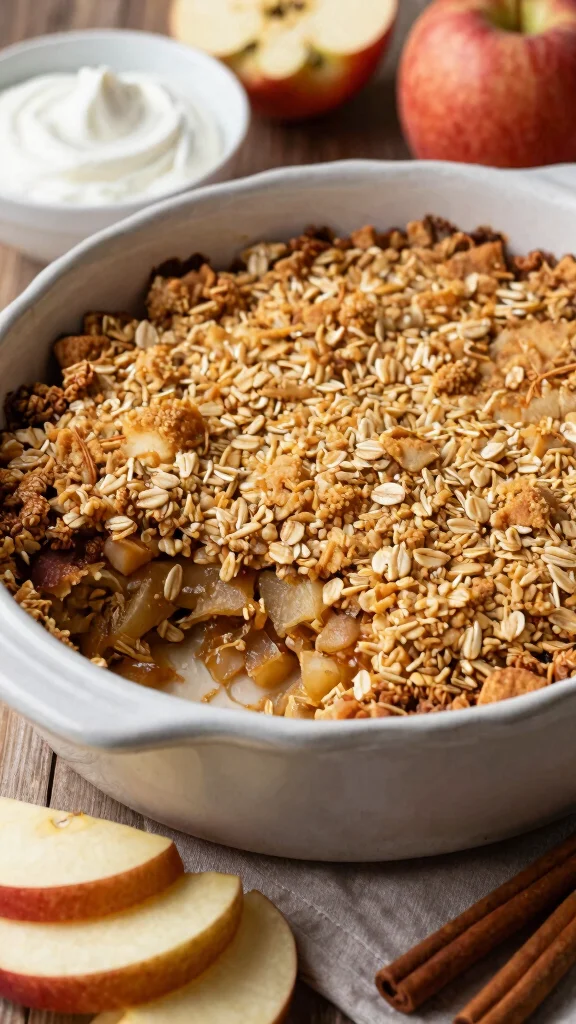 10 Baking Recipes Using Protein Powder for a Healthy Boost - 9. Protein-Packed Apple Crisp 1