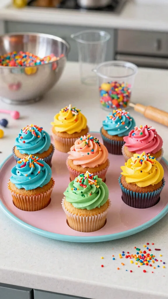 10 Baking Recipes to Do with Friends: Fun and Easy Ideas - 3. Funfetti Cupcakes 1