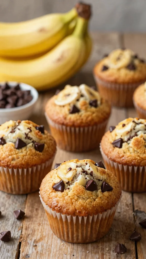 10 One Bowl Baking Recipes for Easy Cleanup - 1. One Bowl Banana Chocolate Chip Muffins 1