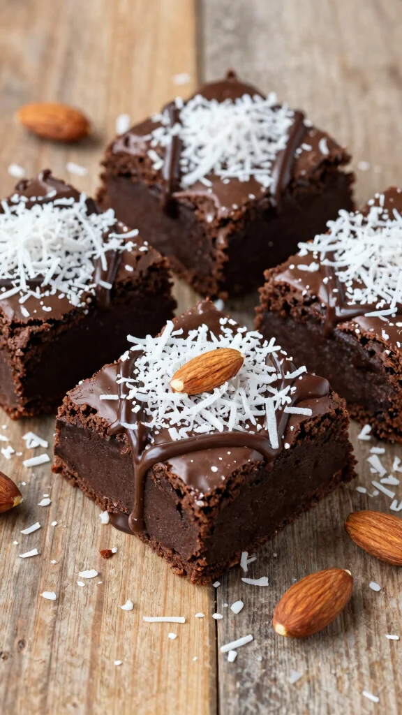 10 One Bowl Baking Recipes for Easy Cleanup - 7. One Bowl Almond Joy Brownies 1