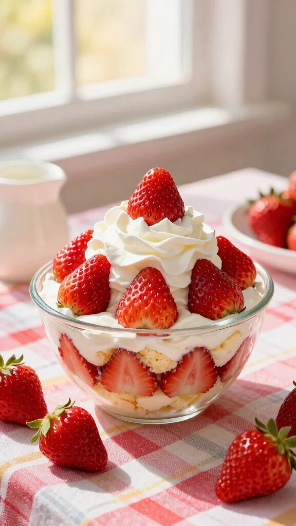 10 One Bowl Cake Recipes for Minimal Cleanup - 6. Strawberry Shortcake in a Bowl 1