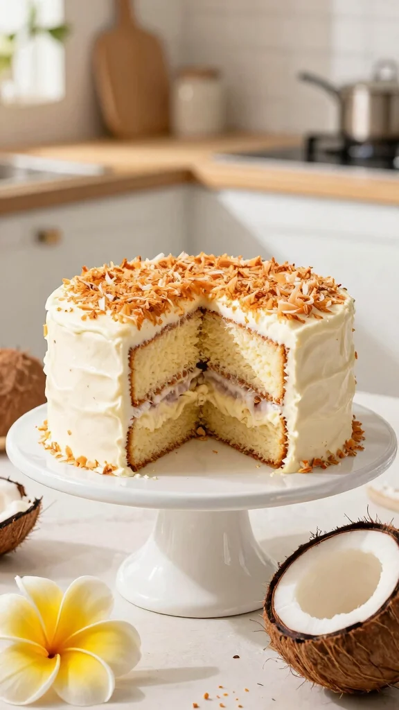 10 One Bowl Cake Recipes for Minimal Cleanup - 9. Coconut Cream Cake 1