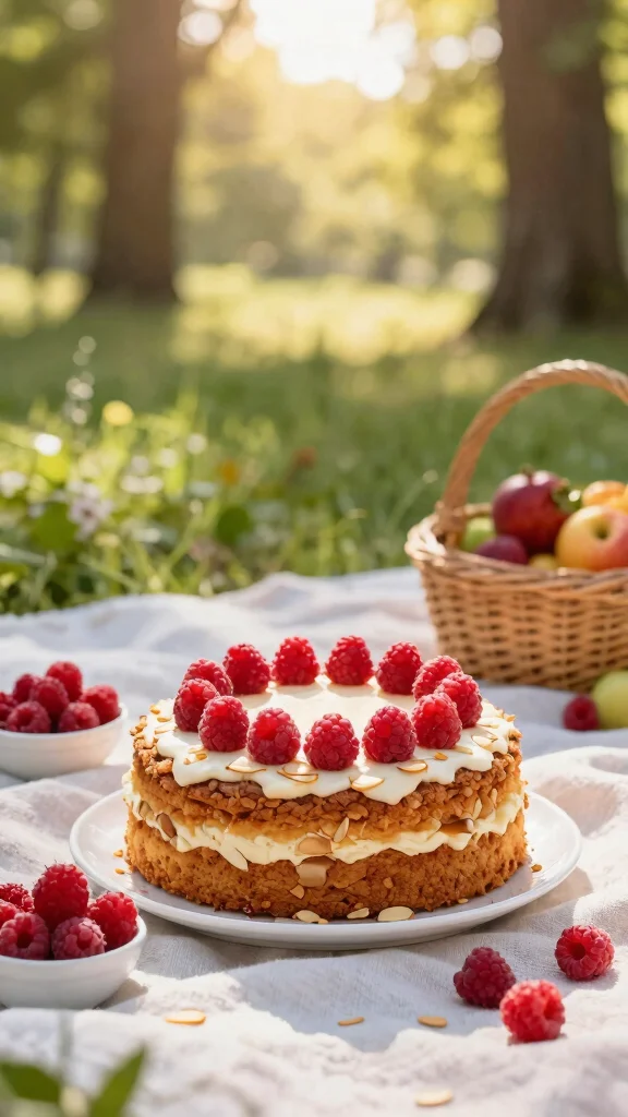 10 Quick and Easy Cake Recipes Ready in Under an Hour - 8. Raspberry Almond Cake 1