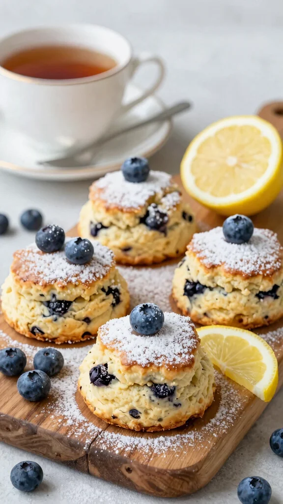 11 Baking Recipes for 2 Perfect for Date Night - 6. Lemon Blueberry Scones 1