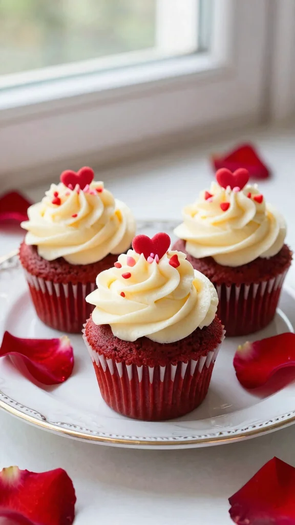 11 Baking Recipes for 2 Perfect for Date Night - 7. Red Velvet Cupcakes with Cream Cheese Frosting 1