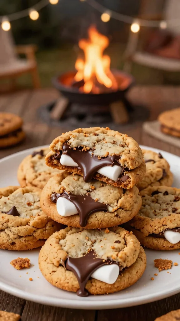 11 Baking Recipes for 2 Perfect for Date Night - 8. S'mores Cookies 1