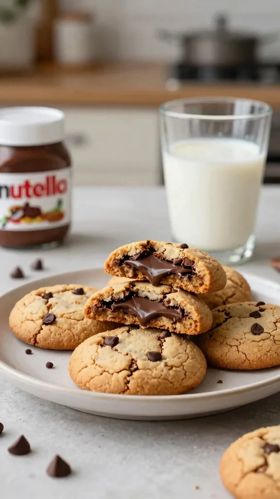 11 Baking Recipes for 2 Perfect for Date Night - 9. Nutella-Stuffed Cookies 1